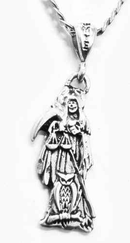 Santa Muerte Pendant in Silver 4 x 1 cm 4.5 gr Art 509 0