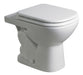 Ferrum White Short Toilet Linea Bari Bathroom. No Lid 0