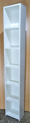 Promotional 6-Shelf Melamine Bookshelf 183x30x25cm Furniture 0