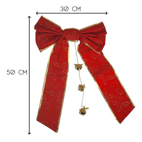 Christmas Decoration Red Velvet Bow 60cm 8