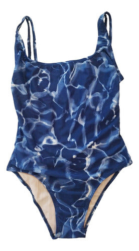 Blue Sea One-Piece Swimsuit Size 2 0