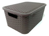 Set of 3 Medium Simulated Rattan Organizer Boxes - Special Offer! 7