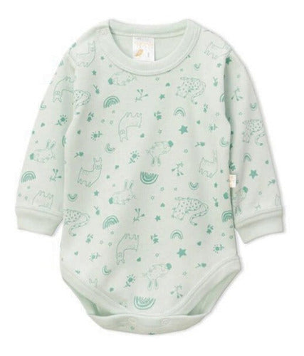 Baby Long Sleeve Cotton Bodysuit 100% Animals Print Up to 18 Months 0