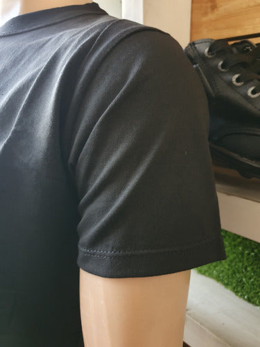 GPI Black Round Neck Cotton Work T-Shirt Short Sleeve Size S 4