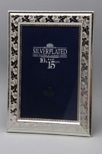 Silver Plate Metal Picture Frame with Silver Plating 10x15 cm 1