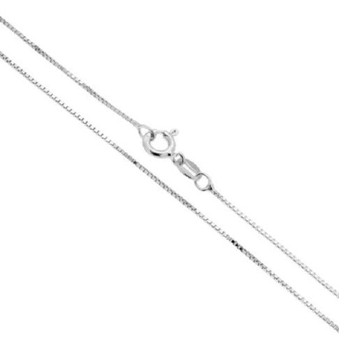 925 Italian Silver Venetian 45cm Fine Chain Necklace with Gift Box 0
