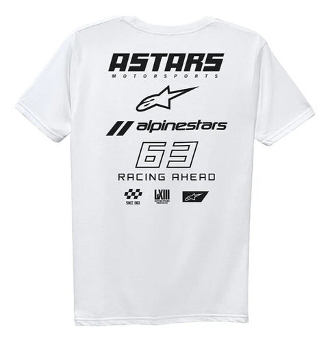 Alpinestars Multirace Tee White Casual Motorcycle T-shirt 1