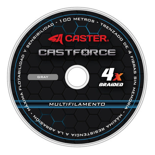 Caster Castforce 4X Multifilament Fishing Line 0.18mm x 100m 9
