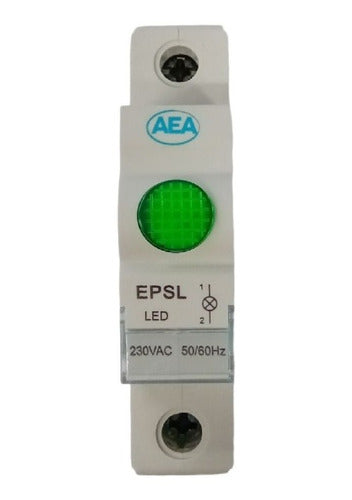 Green 220v Neon Indicator Light for Din Rail 1
