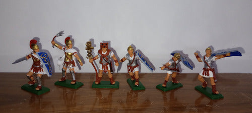 Roman Foot Soldiers Blue Shields Dsg-britains 1