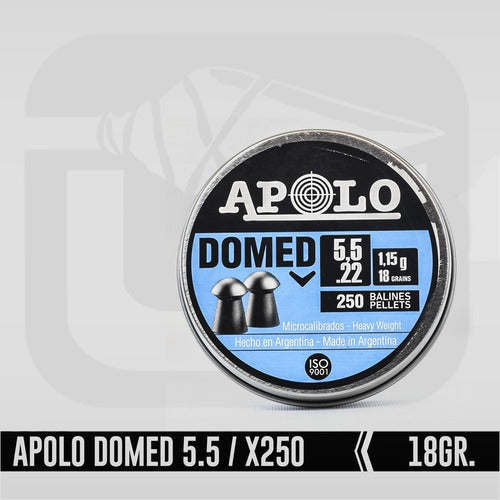 Apolo Domed Air Gun Pellets // Cal 5.5mm - 18gr // X250 1