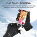 Newdoar Winter Touch Screen Gloves, Windproof Snow Gloves for Outdoor Activities 4