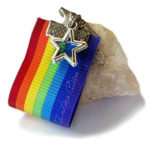 LGBT Rainbow Flag Pin Brooch 0