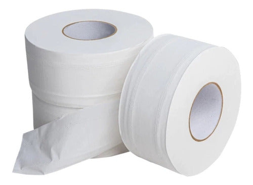 Aromes White Jumbo Toilet Paper 400 Meters x 8 Units 0