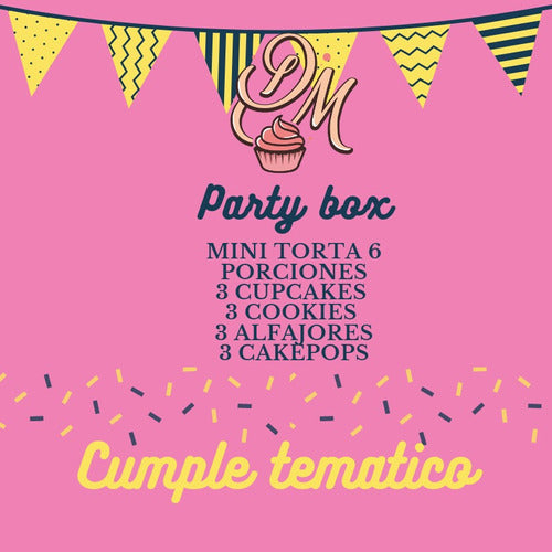 Thematic Mini Cake Candy Bar Box Birthday Theme 3