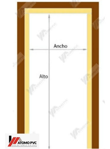 Reinforced PVC Folding Door 1.40 x 2m Total Value 2