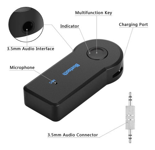 Bluetooth Audio Receiver Adapter for Car, TV, Notebook - Male to Female Connection 1