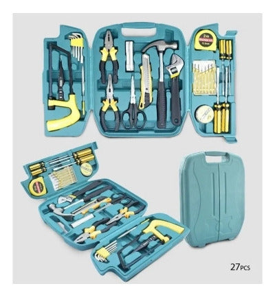 Complete 27-Piece Tool Set Box Kit 1