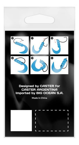 Offset Caster 1/0 Hooks for Rubber Lures X 10 Units 1