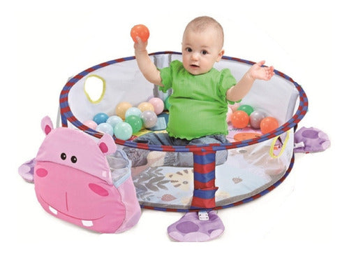3-in-1 Baby Gym Playmat with Soft Blanket and Mobile Turtle 11