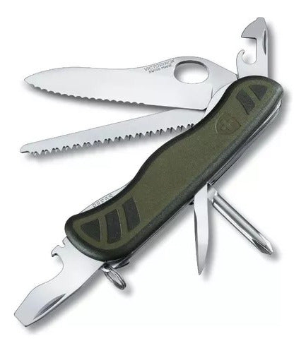 Victorinox Swiss Soldier Knife Green - One Hand 0