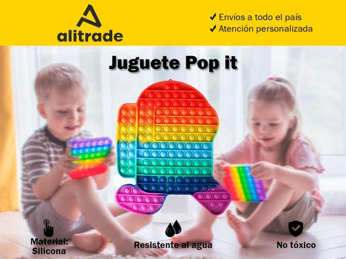 Giant Original Imported Silicone Rainbow Pop Its 31