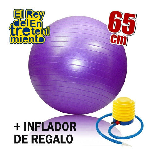 Reinforced 65cm Pilates Ball Esferodinamia + Inflator by El Rey 6