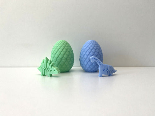 2 Baby Dinos + 2 Eggs | Set 06 | Sensory 3D Stress Relief 3