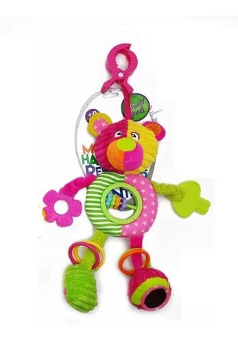 Funny Land Hanging Rattle Bubble Teether Plush Baby Toy 0