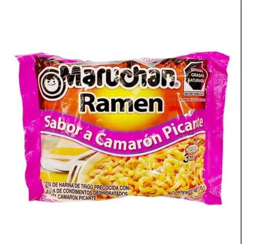 Maruchan Ramen Soup 85g Spicy Shrimp Flavor Pack of 6 Units 0