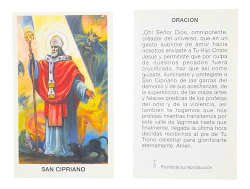 100 Religious Holy Cards San Cipriano Saint Saints Collection 0