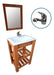 NOVO HOGAR 40cm Freestanding Vanity with Sink, Mirror + Faucet - Free Shipping 10
