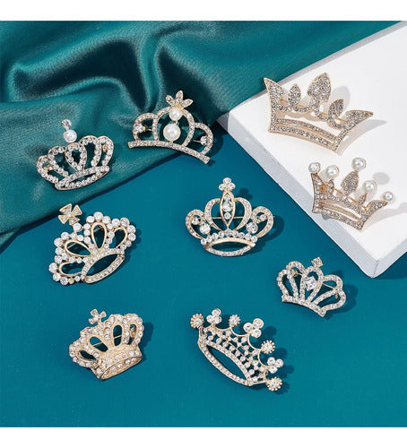 Crown Women's Imported Brooch Pin for Clothing 3