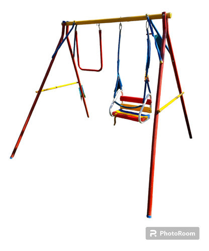 Double Baby Swing and Trapeze Set 0