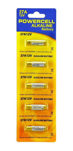 Powercell Alkaline Battery 27 A 12V x5 Units 0