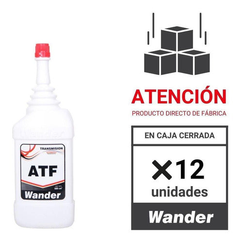 Lubricant Transmission Oil ATF Wander x 500 cc x 12 Units 1