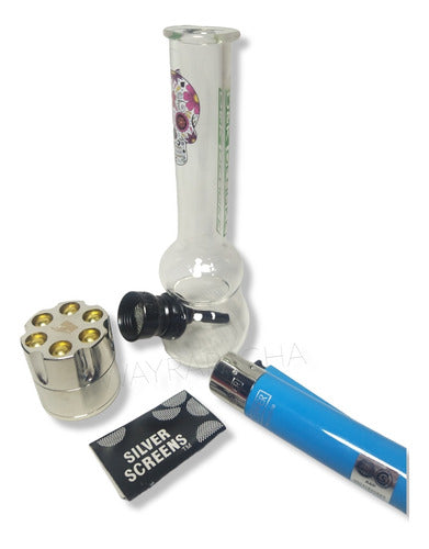 Wayra Pacha Mini Grinder Bong Lighter Set 1