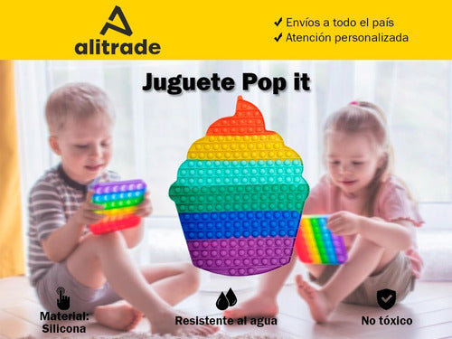 Giant Original Imported Silicone Rainbow Pop Its 21