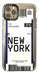 New York Ticket Case for iPhone 12 / 12 Pro 0