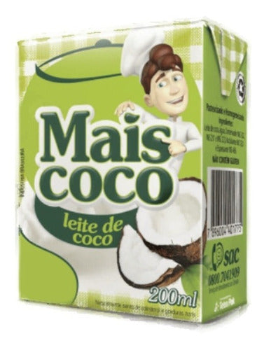 Mais Coco Culinary Coconut Milk 200ml Imported from Brazil 0