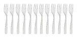 12 Tramontina Cosmos Stainless Steel Cake Forks by Samihome 0