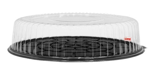 Plastic Cake Carrier with Lid Tray 32x7.5cm - Cc 0