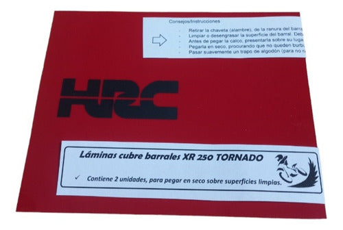 Upper Bar Covers Honda Tornado (HRC Red) 0