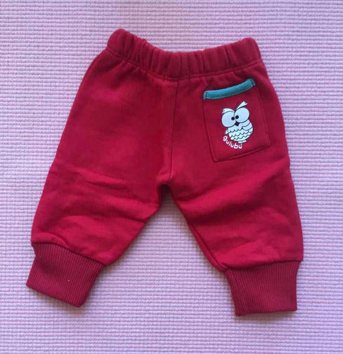 Warm Jogger Pants for Baby in Cotton Fleece 1