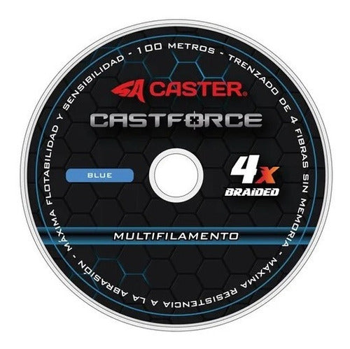 Caster Castforce 4X Multifilament Fishing Line 0.18mm x 100m 3