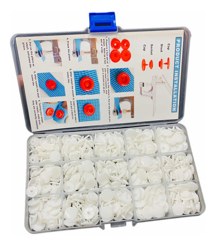 12mm Snap Fasteners Kit Sewing Tool for Baby Clothes 9