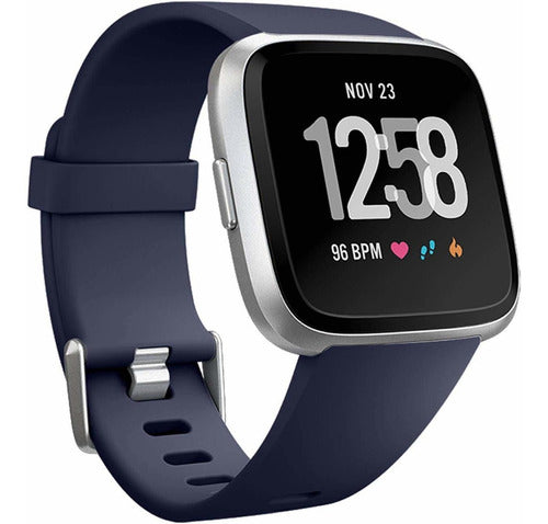 Wepro Small Blue Mesh Band for Fitbit Versa / Versa 2 - Navy Blue 0