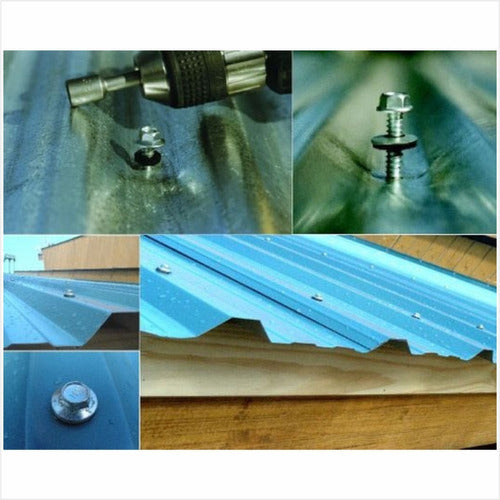 Hexa Needle Screw 14 X 2 Roof Sheet Wood - Pack of 100 Units 2