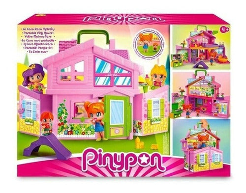 Pinypon Playset Pink House Carry Case with Accessories Original 17012 0