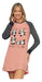 Lencatex Women's Long Sleeve Jersey Nightgown - Pandas #23253 2
